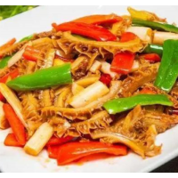 91. Жареный говяжий рубец 大蒜烧牛肚